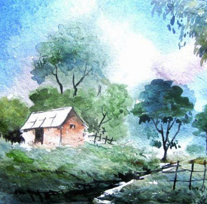 Step-by-Step: Creating Watercolor Paintings on Canvas插图2