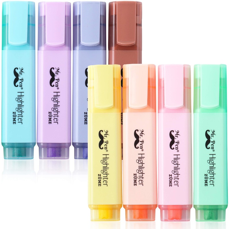 Pastel highlighters