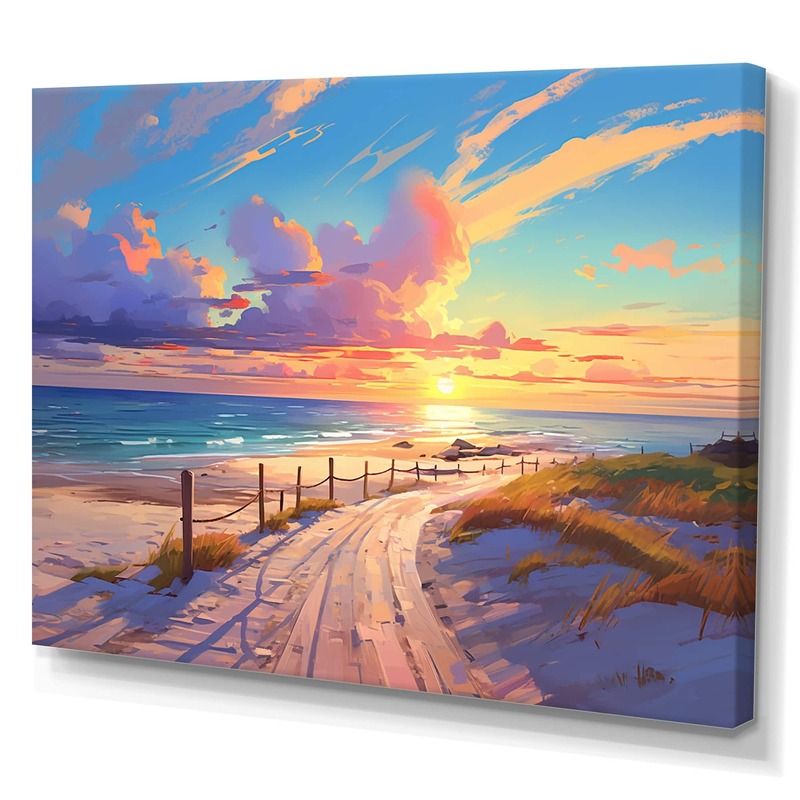 Beach sunset art ideas