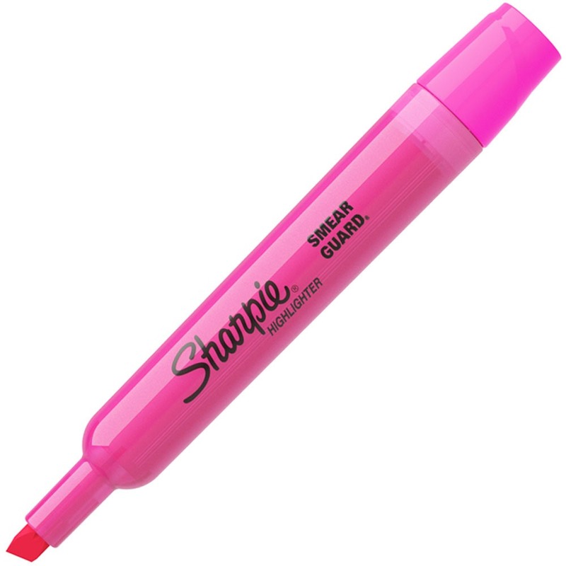 Pink highlighter pen