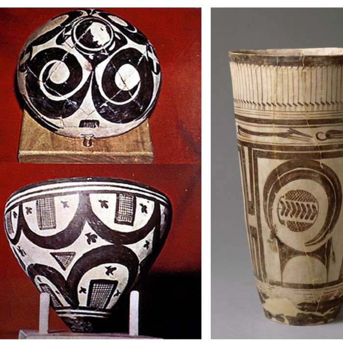 beaker with ibex motifs