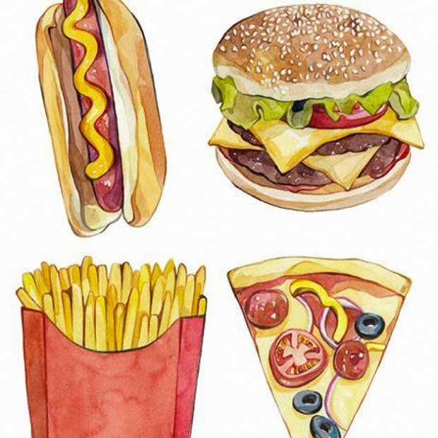 oil pastel food