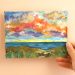 Beach sunset art ideas