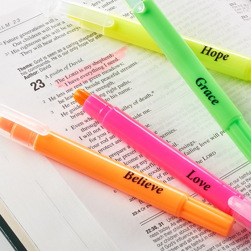 Highlighters for Bibles