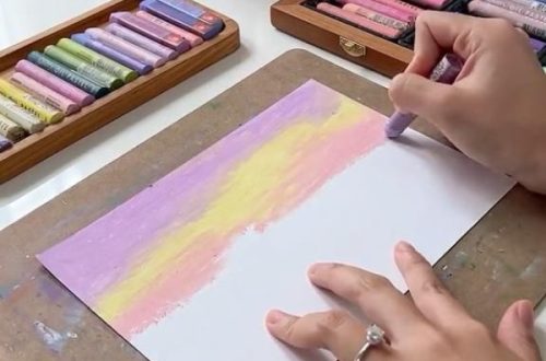 cute oil pastel drawing easy